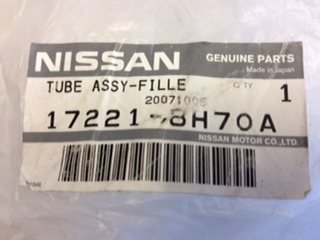 Nissan Xtrail T30 Genuine fuel filler pipe assy new part