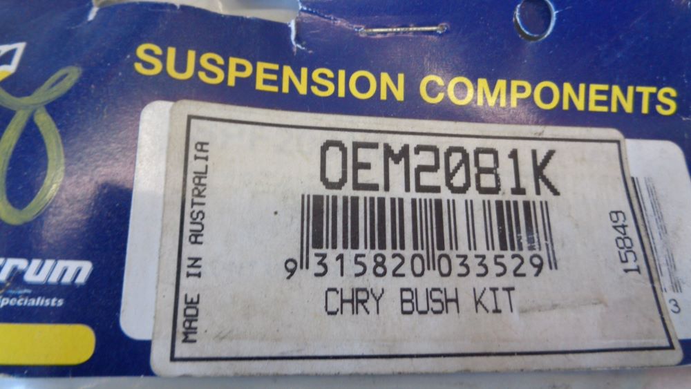 Super Pro Front Control Arm Upper/Inner Bush Kit Suits New Part