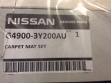 Nissan Maxima Genuine Set Of Carpet Mats Front & Rear New Part