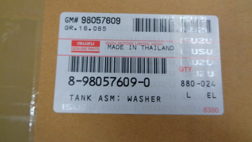 Isuzu D-Max-Holden/RC Colorado Genuine Window Washer Bottle New Part
