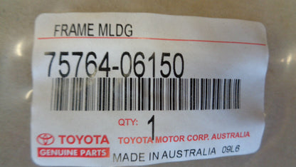 Toyota Camry/Aurion Genuine Moulding Rear Door Window Frame Left Hand Side New Part