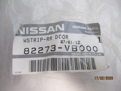 Nissan Patrol Wagon Genuine Left Hand Rear Door Weatherstrip New Part