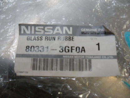 Nissan Pulsar Genuine LH Front Door Glass Run Rubber New Part