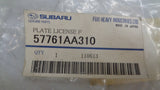 SUBARU LEGACY GENUINE FRONT BUMPER BAR LICENSE PLATE BRACKET NEW PART