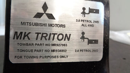Mitsubishi Triton MK Genuine tow bar toungue new part