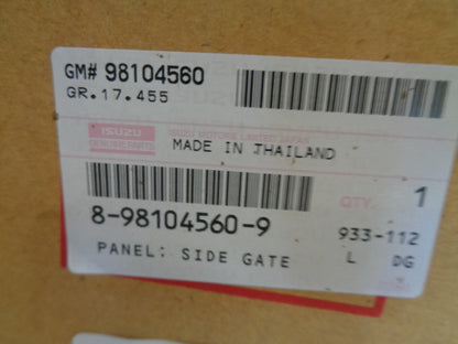 Isuzu D-Max Genuine Tub Outter Skin New Part