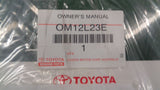 Toyota Corolla Hatchback Genuine Owners Manual New Part