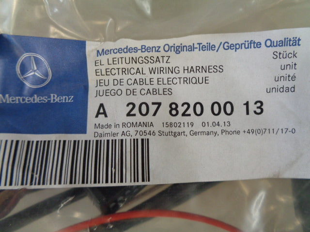 Mercedes-Benz C-Class Genuine Illuminated Front Star Wiring New Part