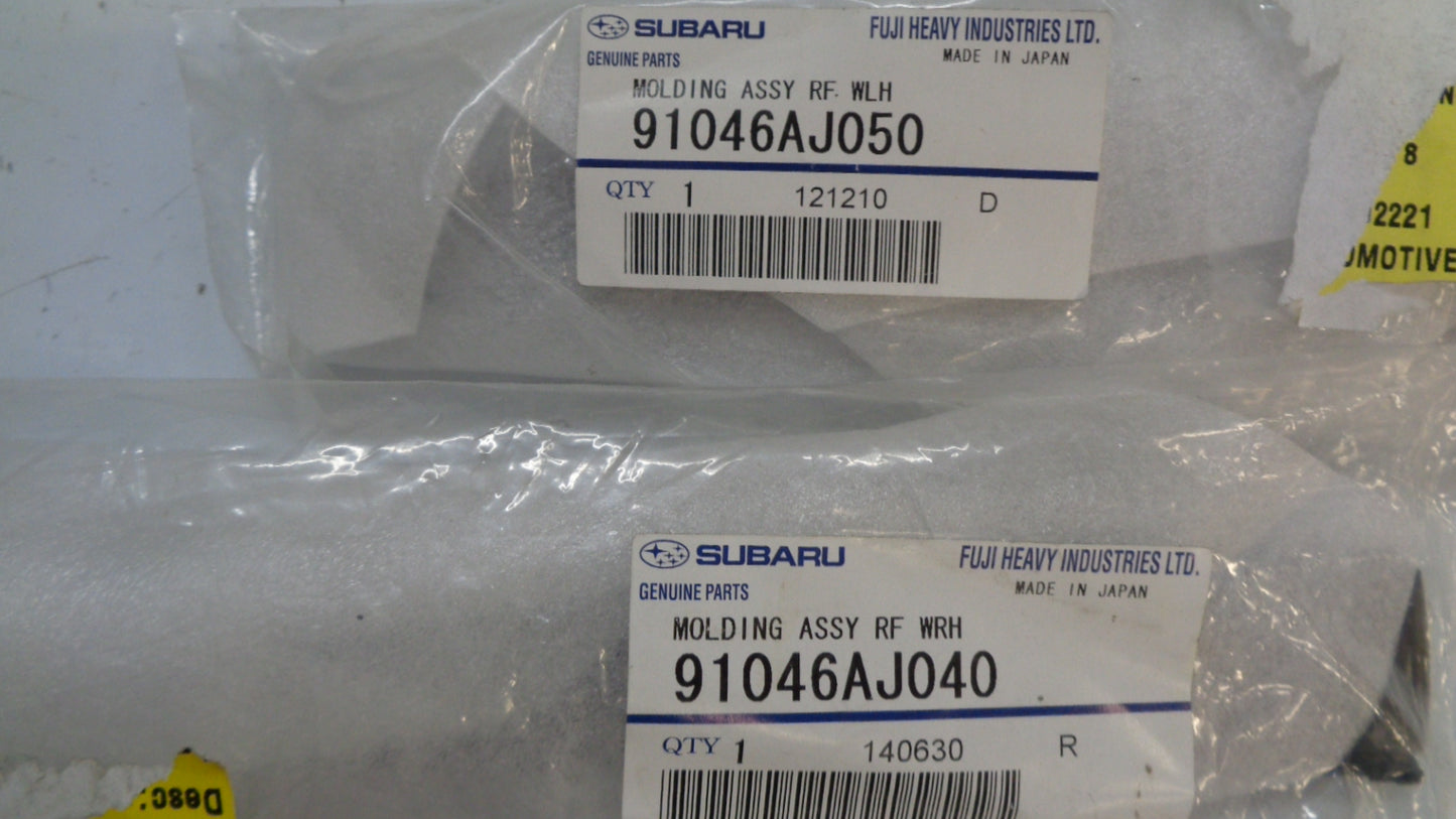 SUBARU LEGACY GENUINE LEFT AND RIGHT FRONT ROOF MOULDING NEW PART
