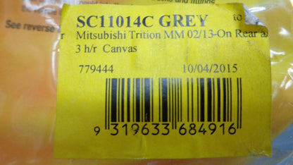 Mitsubishi ML/MN Triton Dual Cab Shevron Canvas Rear Seat Cover New Part