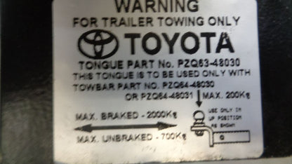 Toyota Kluger Genuine Tow Bar Tongue New Part