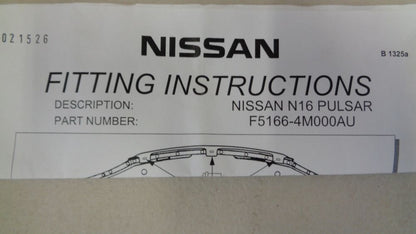 Nissan Pulsar N16 Sedan Genuine Clear Bonnet Protector Kit New Part
