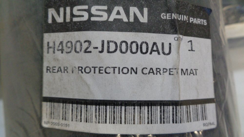 Nissan Dualis Genuine Rear Boot Protection Mat New Part
