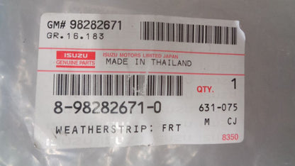 Isuzu D-Max Genuine Left Hand Front Door Weatherstrip New Part