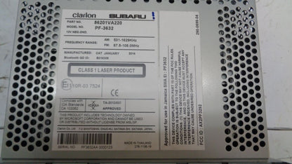 Clarion Head unit Genuine Subaru onwards New Part