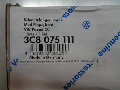 Vw Passat CC Genuine Front Mud Flap Set New Part