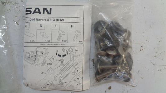 Nissan Navara D40 ST-X Genuine under rail tub liner fitting kit New Part