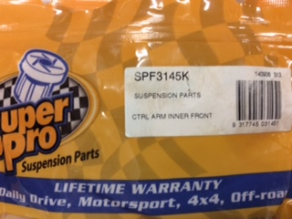 Super Pro front lower control arm bushes suits Toyota Hilux New Part