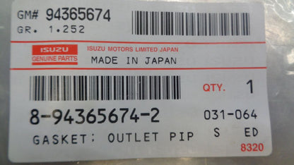 Isuzu D-Max Genuine Outlet Pipe Gasket New Part