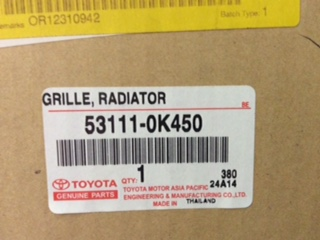 Toyota Hilux Genuine Grille Replacement New Part