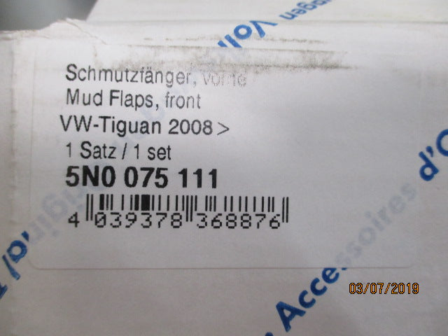 VW Tiguan Genuine Front Mud Flap set New Part