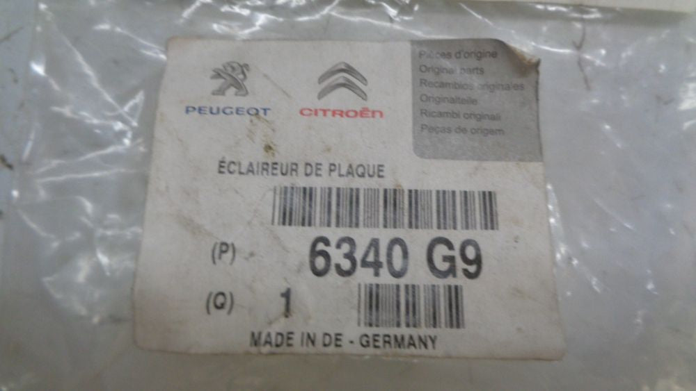 Peugeot 308 Genuine Replacement Licence Plate Light Assy New Part