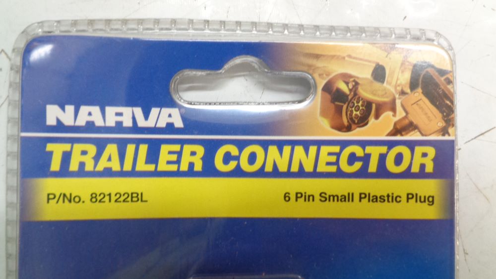 Narva 6 Pin Trailer Plug Round Small New Part