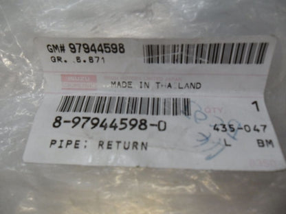 Isuzu D-Max Genuine Return Pipe New Part