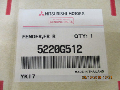 Mitsubishi Mirage Hatch Back Genuine Right Hand Front Guard New Part