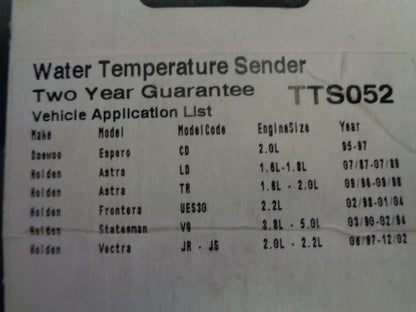 Tridon Water Temperature Sender New Part