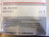 Mitsubishi Outlander/Galant/Mirage Genuine oil filter new part