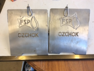 New Stainless steel wheel chock holders with clips new part