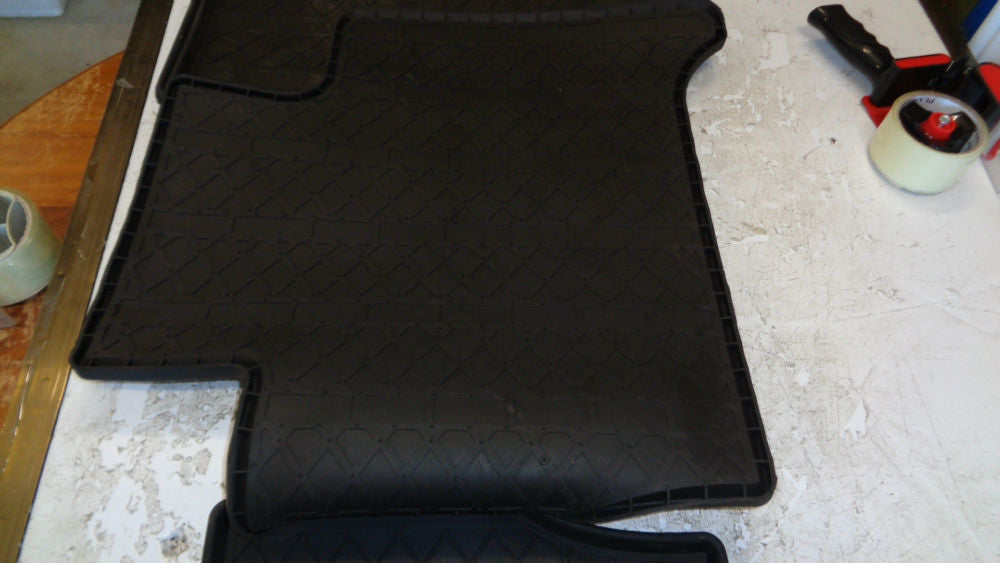 Universal Heavy Duty Second Row Rubber Mat Suit Dual Cab New Part