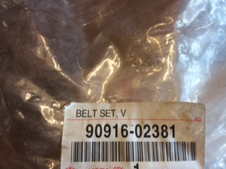 Toyota Liteace Genuine fan belt (fan to alternator) new part