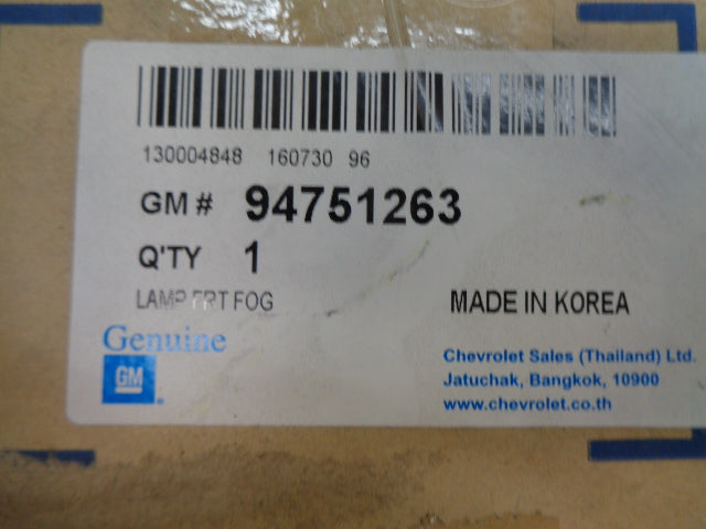 Holden RG Colorado Genuine Left Hand Front Fog Light Assy New Part