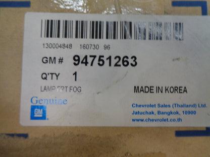 Holden RG Colorado Genuine Left Hand Front Fog Light Assy New Part