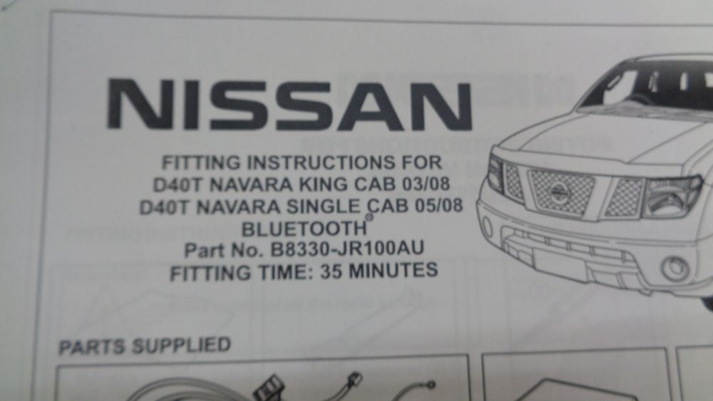 Nissan Navara D40T Genuine Hands Free kit Plug & Play New Part