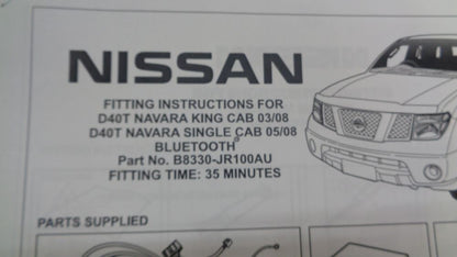 Nissan Navara D40T Genuine Hands Free kit Plug & Play New Part