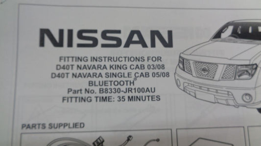 Nissan Navara D40T Genuine Hands Free kit Plug & Play New Part