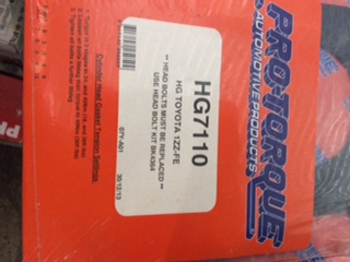 Pro-Torque head gasket suits MR2-Celicia-Corolla-Matrix New Part