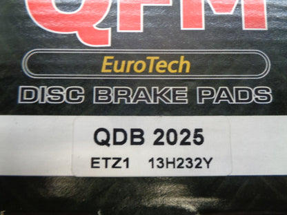 QFM Eurotech Front Brake Pad Set Suits Peugeot 407 New Part