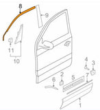 Hyundai Tucson Genuine Front Left Hand Door Upper Black Tape New Part