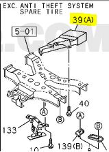 Holden RA Rodeo Genuine Spare Tyre Guide New Part