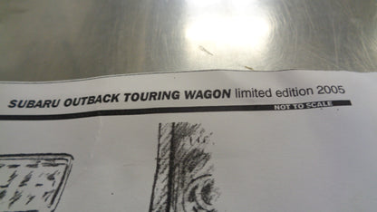 Subaru Outback Genuine Touring Wagon Emblem New Part