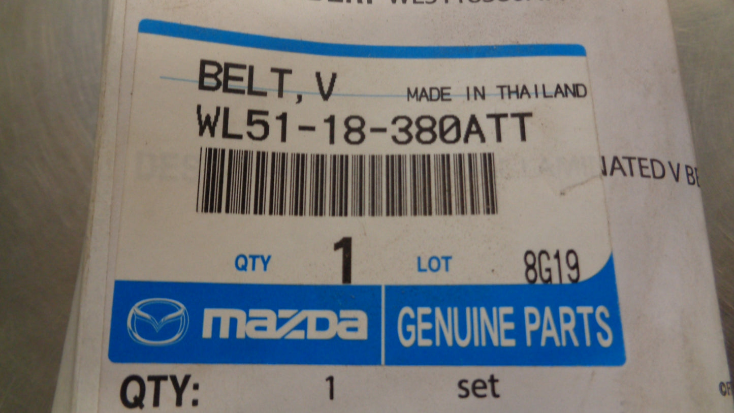 Mazda B Series/BT-50 Genuine Alternator Water Pump Belt Set New Part