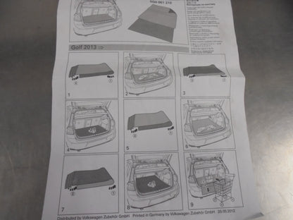 VW Golf Hatch Genuine Reversible Boot Protective Mat Cover New Part