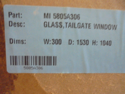 Mitsubishi Outlander Genuine Rear Tail Gate Glass New Part