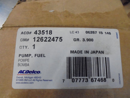 Holden VE-VF 3.0Ltr/3.6Ltr Genuine Fuel Pump High Pressure New Part