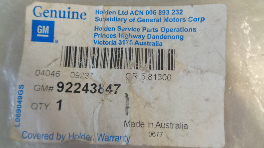 Genuine GM 92243847 Wheel Nut Caps, 20 Pack, For VE Commodore & Pontiac G8