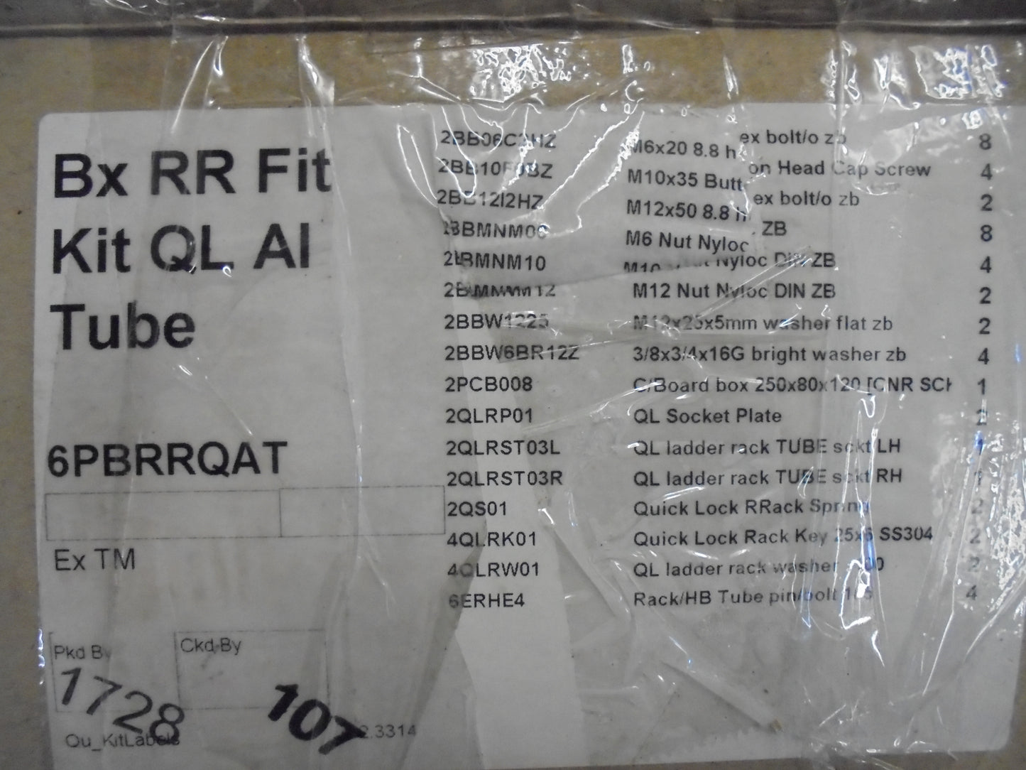 Triple M Rear Ladder Rack Suits Tray Alloy 2 1/2 Quick Foot Release Feet Kit New Part